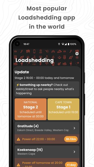 Loadshedding - ESP EskomSePush