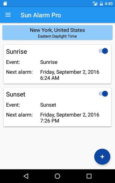 Sun Alarm