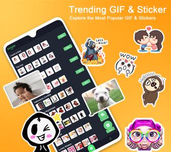 Emoji keyboard-Themes,Fonts