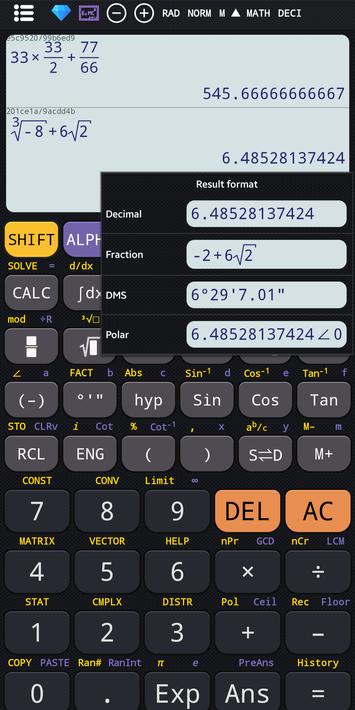 Scientific calculator plus 991