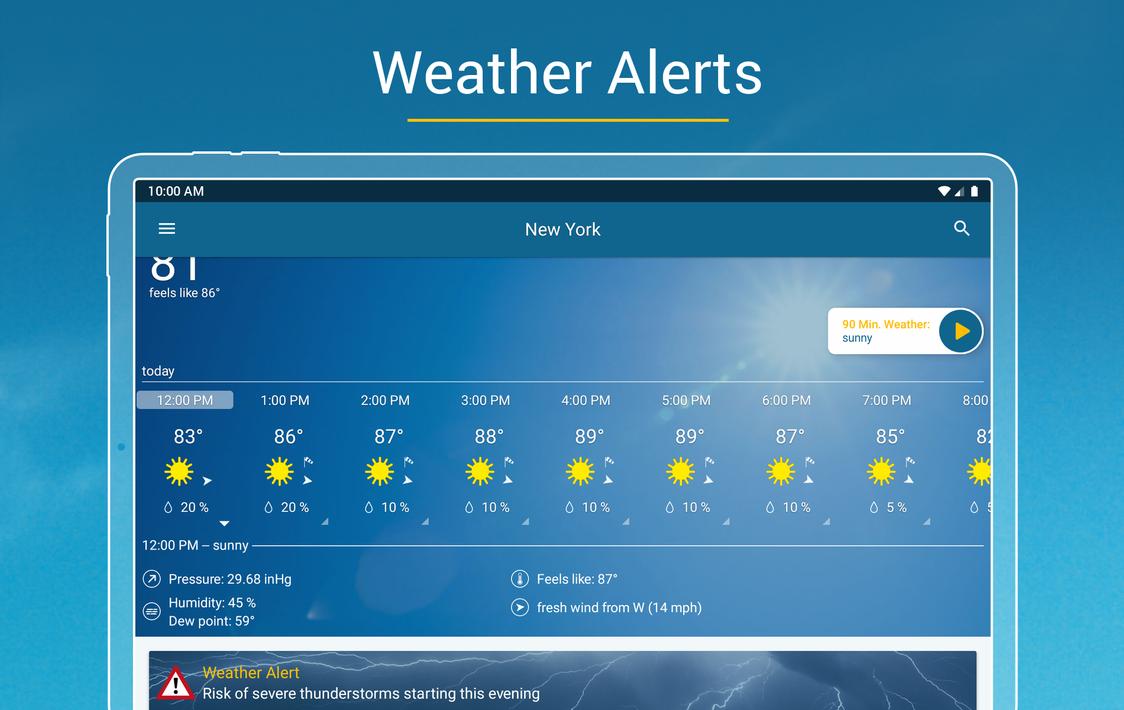 Weather & Radar - Snow radar