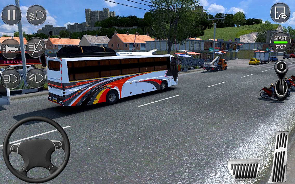 City Coach Bus Parking Game 3D