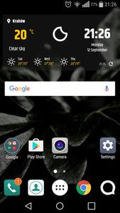 Simple weather & clock widget