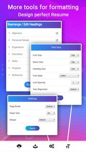 Resume Builder App, CV maker