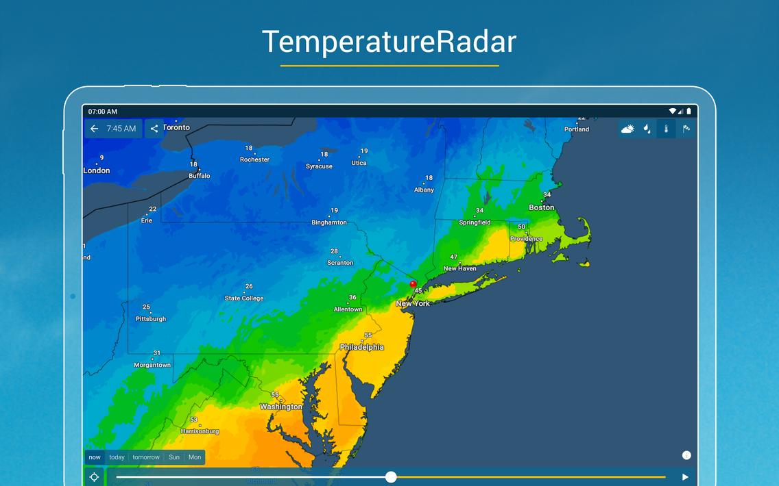 Weather & Radar - Snow radar