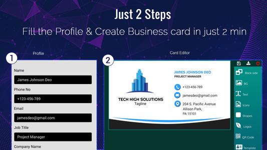 Business Card Maker, Visiting