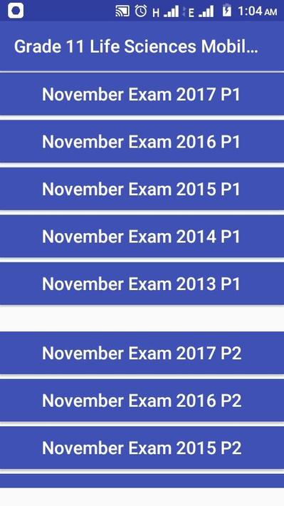 Grade 11 Life Sciences