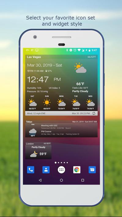 Weather & Clock Widget