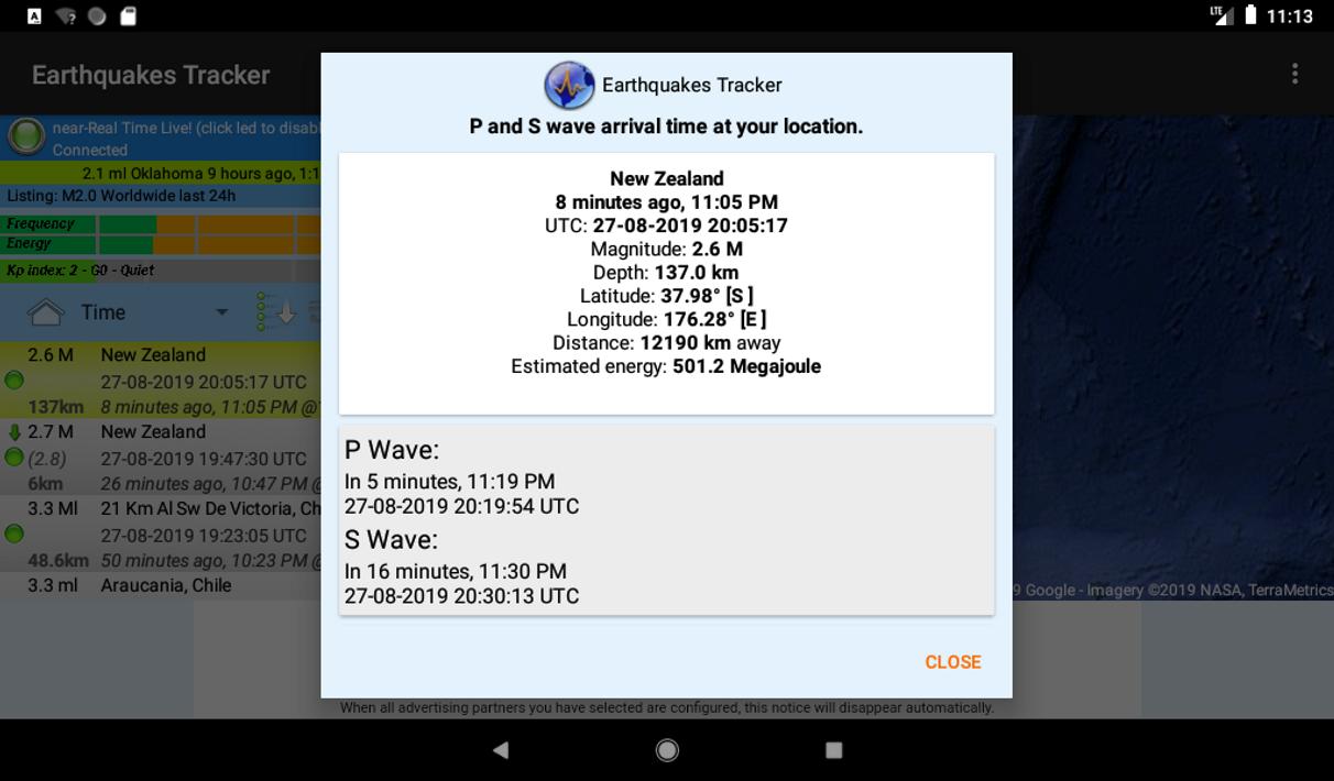 Earthquakes Tracker