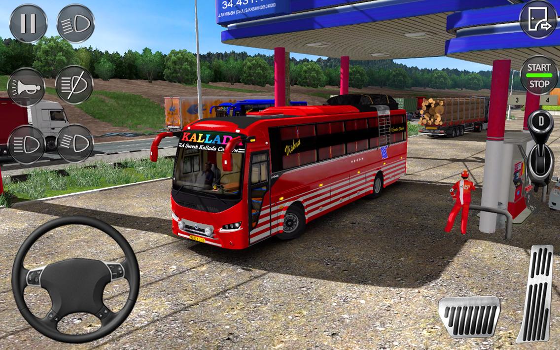 City Coach Bus Parking Game 3D