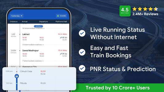 Train Status Ticket Book PNR