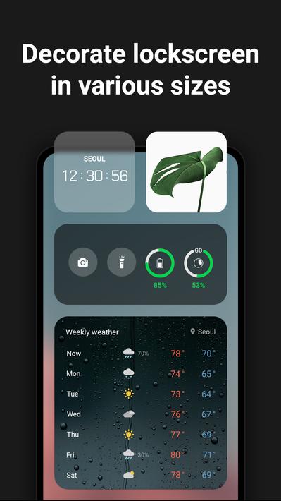 Lockscreen Widget - Weather