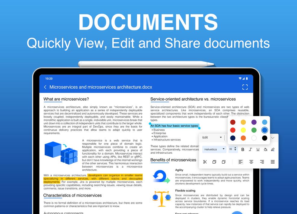Word Office - PDF, Docx, Excel