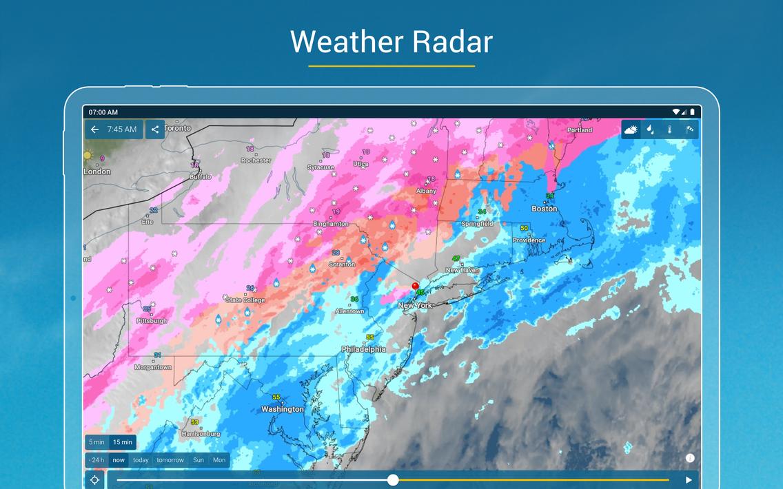 Weather & Radar - Snow radar