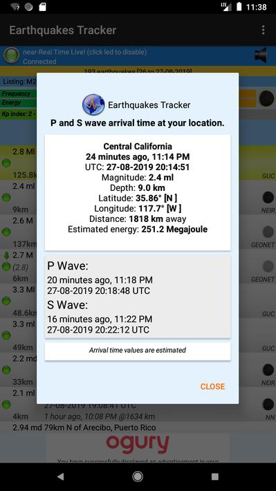 Earthquakes Tracker