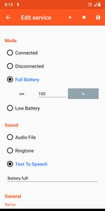 Battery Sound Notification