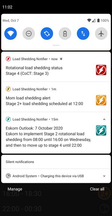 Load Shedding Notifier