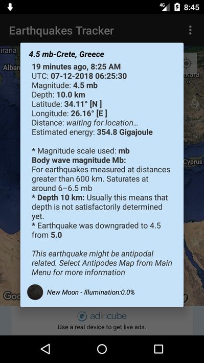 Earthquakes Tracker