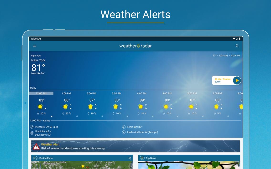 Weather & Radar - Snow radar