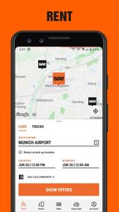 SIXT rent. share. ride. plus.