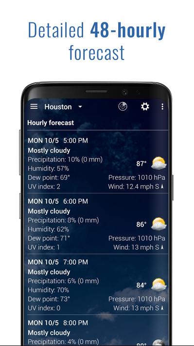 Transparent clock and weather