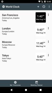 World Clock Widget