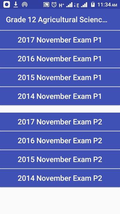 Grade 12 Agricultural Sciences