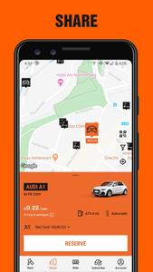 SIXT rent. share. ride. plus.