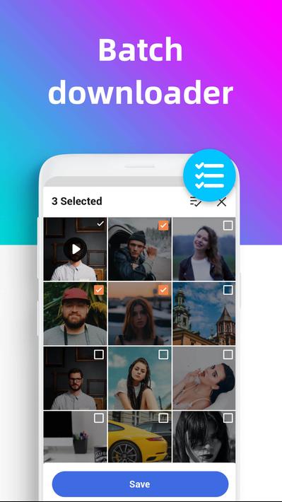 Video downloader for Instagram