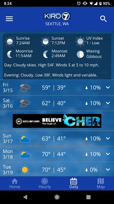 KIRO 7 PinPoint Weather App