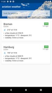 Aviation weather - METAR & TAF