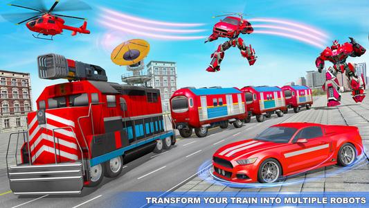 Train Robot transform Car Game