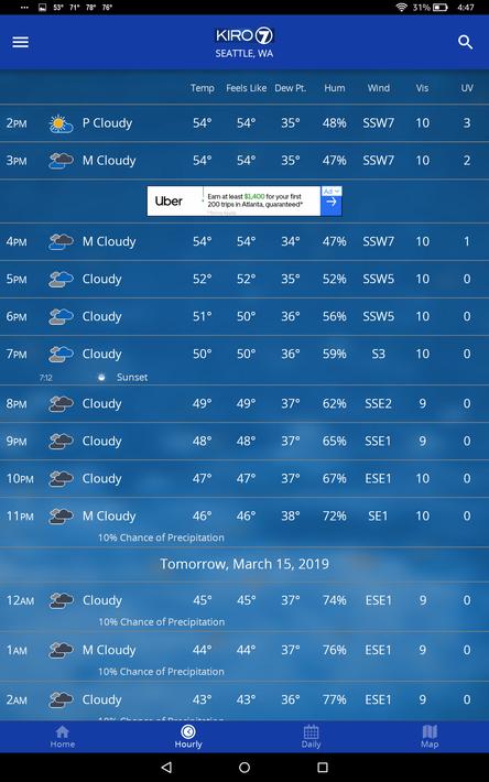 KIRO 7 PinPoint Weather App