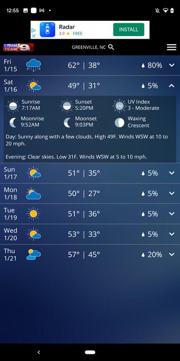 WNCT STORM TEAM 9