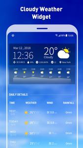 7- day weather forecast and daily temperature