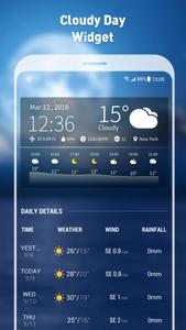 7- day weather forecast and daily temperature