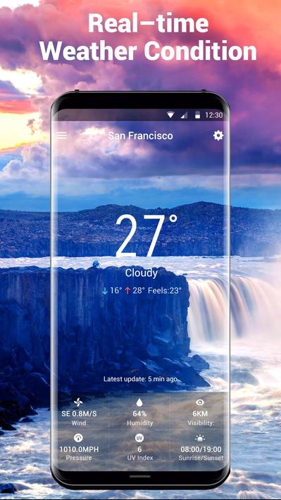 World weather widget& moon phrase information