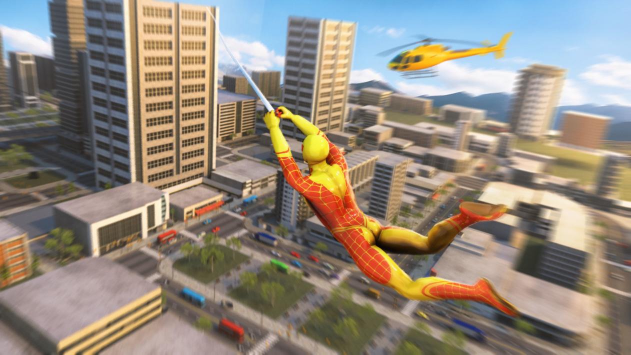 Spider Rope Superhero Games 3d