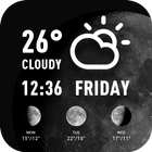 World weather widget& moon phrase information