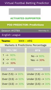 Virtual Football Betting Predi