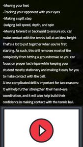 Tennis Drills Guide