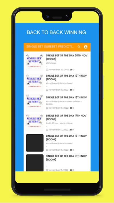 SINGLE BETTING TIPS