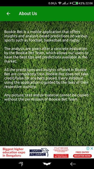 Bookie Bet - Daily Betting Tip