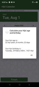 Hijri calendar (Islamic Date)