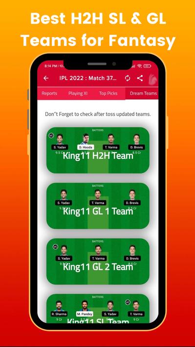 Perfect Fantasy11™ SL GL Team