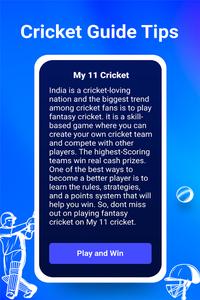 Cricket Guide Tips Information
