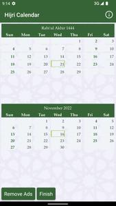 Hijri calendar (Islamic Date)