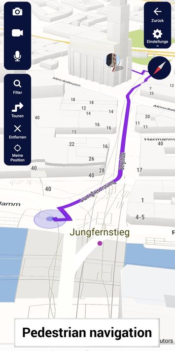 Hamburg map offline guide