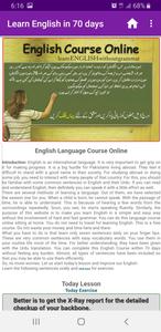 Learn English in 70 days