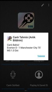Canlı Tahmin Bildirim